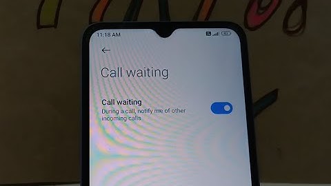 poco c55 me call waiting kaise on kare