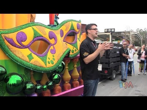 Behind the scenes of Mardi Gras 2014 at Universal Orlando, backstage with new parade floats