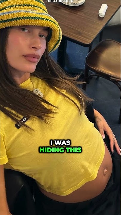 Why did Hailey Bieber hide her pregnancy? #Shorts #HaileyBieber #JustinBieber #Pregnancy #