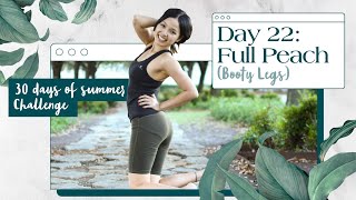 Day 22: Full Peach Booty & Legs | No equipment Home Workout | 30 Days Summer Pilates Challenge screenshot 3
