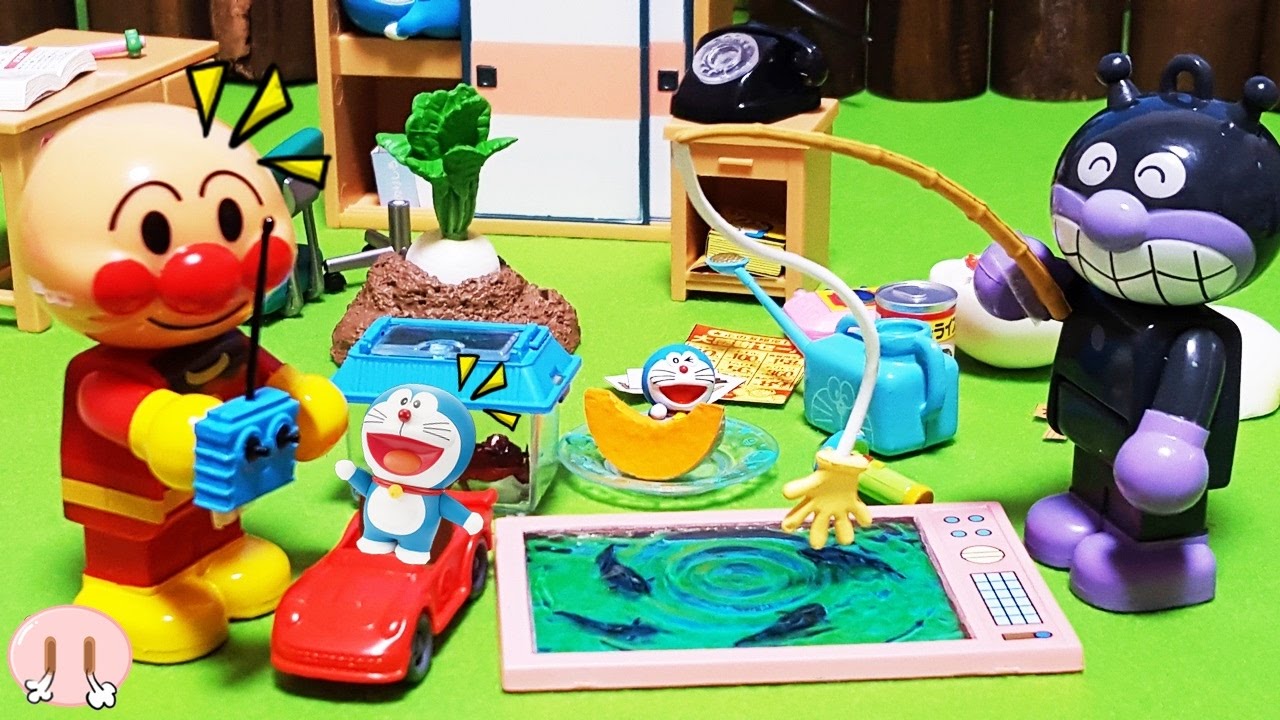 Doraemon Miniature Toys ドラえもん アニメおもちゃ のび太の毎日が大冒険 スモールライトでお腹いっぱい のび太の部屋が釣り堀 開封動画 レビュー動画 幼児キッズ 子供向けアニメ Youtube