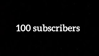 100 Subscribers (I'm famous)