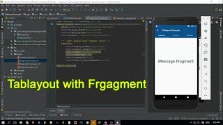 make and Design a TabLayout with Fragments in Android studio in 10 munite