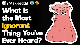 What Is The Most Ignorant Thing You've Ever Heard?