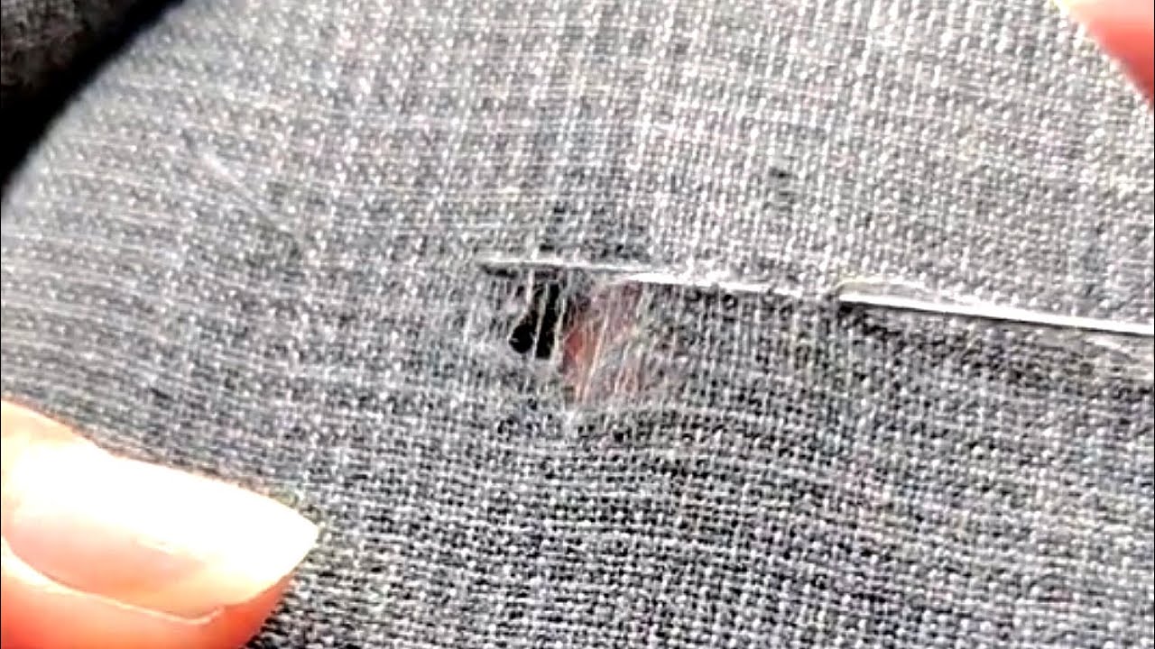How to Invisibly Repair a Hole in Your Pants at Home Yourself With a ...