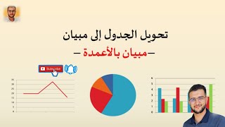 طريقة تحويل جدول إلى مبيان بالأعمدة