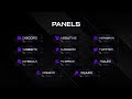 Minimalistic Twitch Panels Pack // Purple Twitch Panels Template