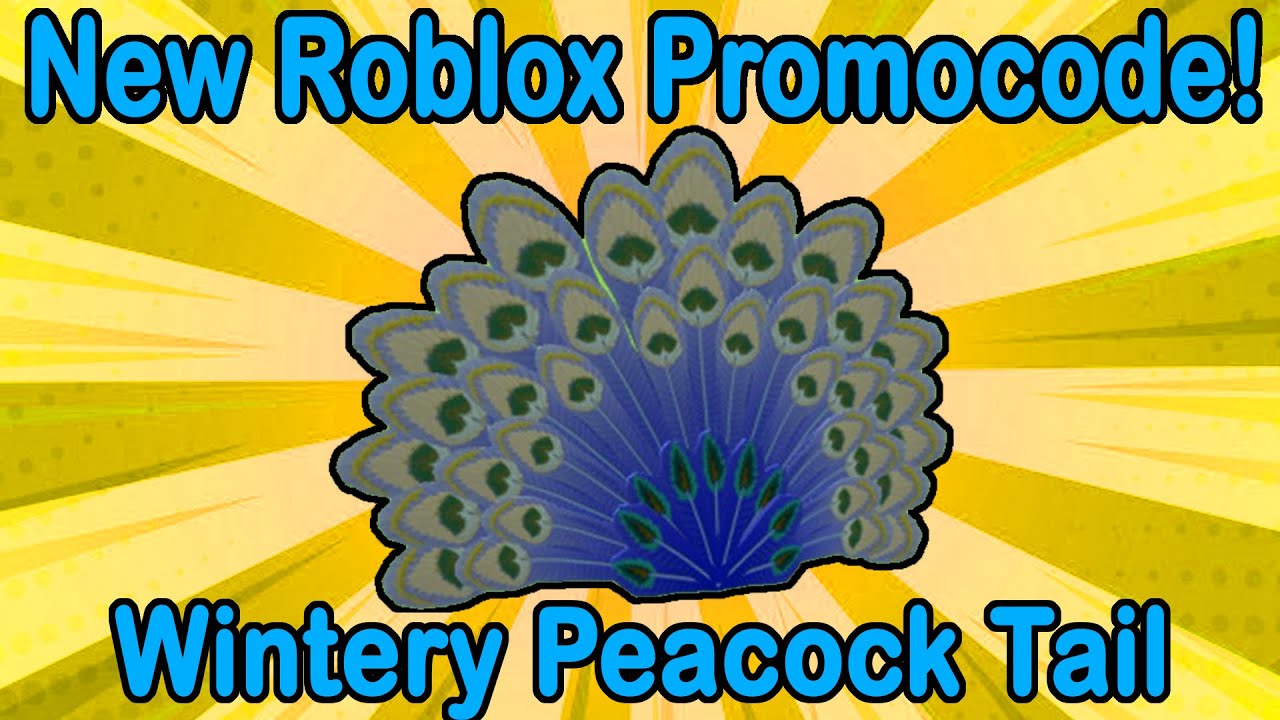November 2020 Roblox Promocode! Wintery Peacock Tail! November 2020