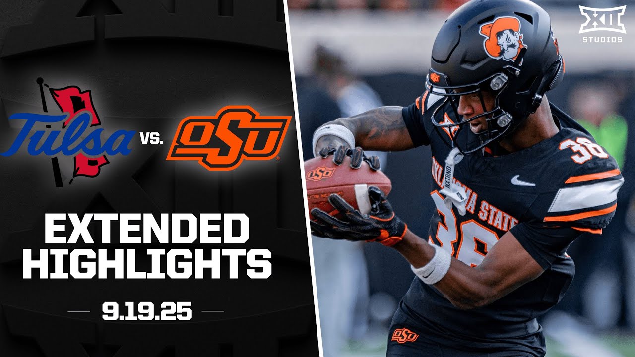 Tulsa vs. Oklahoma State Extended Highlights | 2025 Big 12 Football