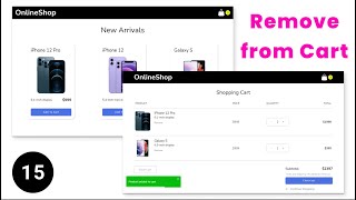 Complete Shopping Cart 🛒 - 15 Remove Item from Cart | React and Redux Toolkit Course 🔥