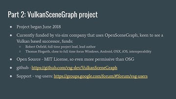 Siggraph2019 OSG VSG Presentation