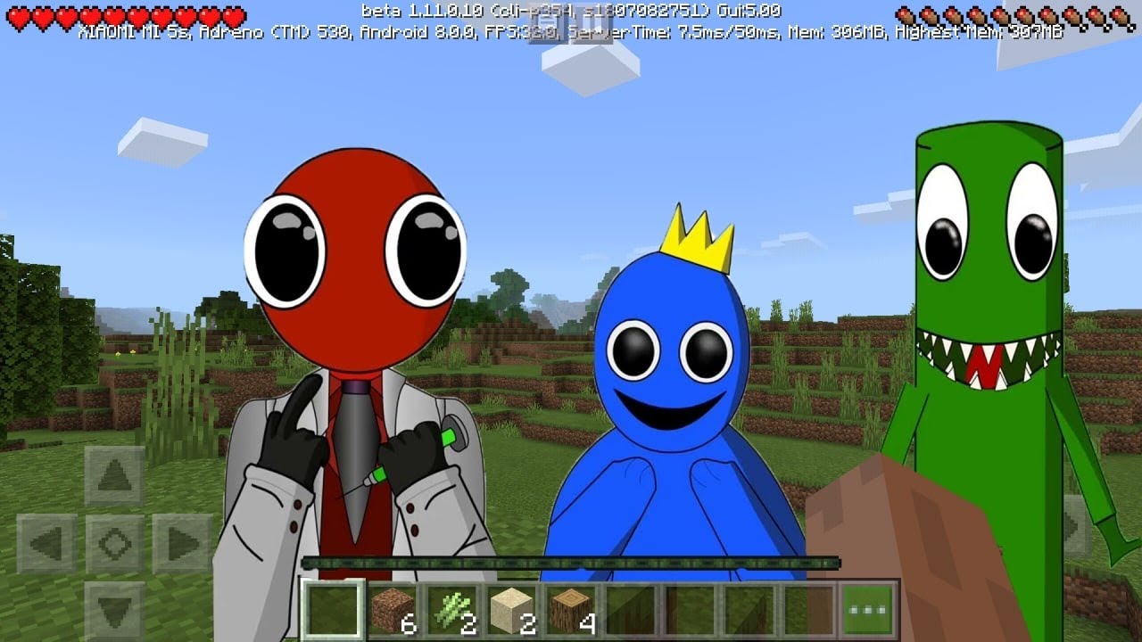 Rainbow friends mod in Minecraft PE YouTube