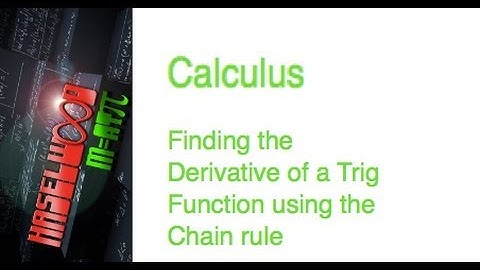 Calculus - 3.5-3.9 Problem 6:  Using Chain Rule with a Trig Function