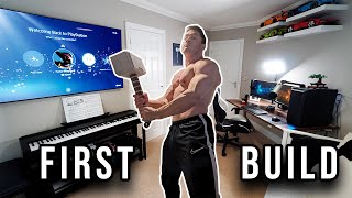 Powerlifter Builds his First Gaming Room - Setup and Tour