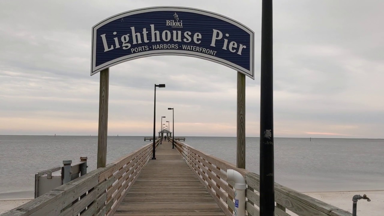Biloxi Lighthouse Pier, Biloxi, Mississippi YouTube