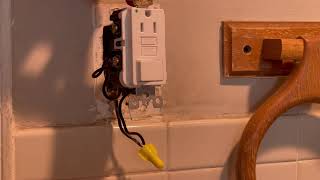 Como instalar un GFCI ( encendedor y tomacorriente ) (switch & outlet combo )en el baño