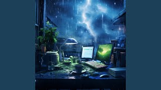 Blissful Harmony in Study Raindrops