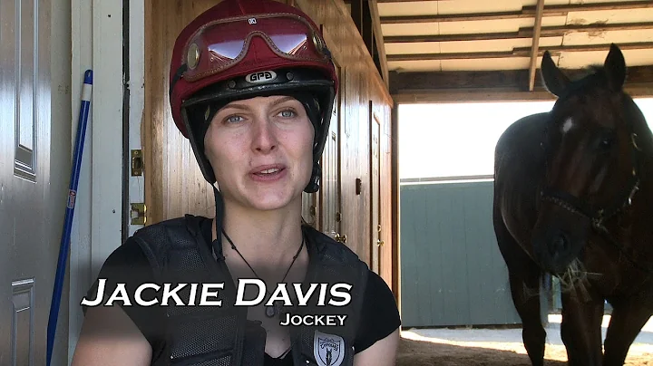 SUFFOLK DOWNS HORSE RACING FEMALE JOCKEY JACKIE DA...