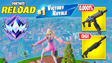 Fortnite Reload NEW MAP | High Kill Solo Ranked Wins Full Gameplay (Fortnite x Squid Game)