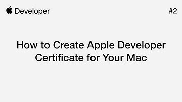 How to Create Apple Developer Certificate for Your Mac - Apple Developer #2