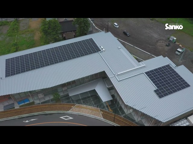 双葉町仮設庁舎建設工事空撮動画