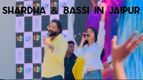 Shardha Kapoor in Jaipur Bassi Jaipur #shardhakapur #anubhavsinghbassi #tujhoothimainmakkaartrailer