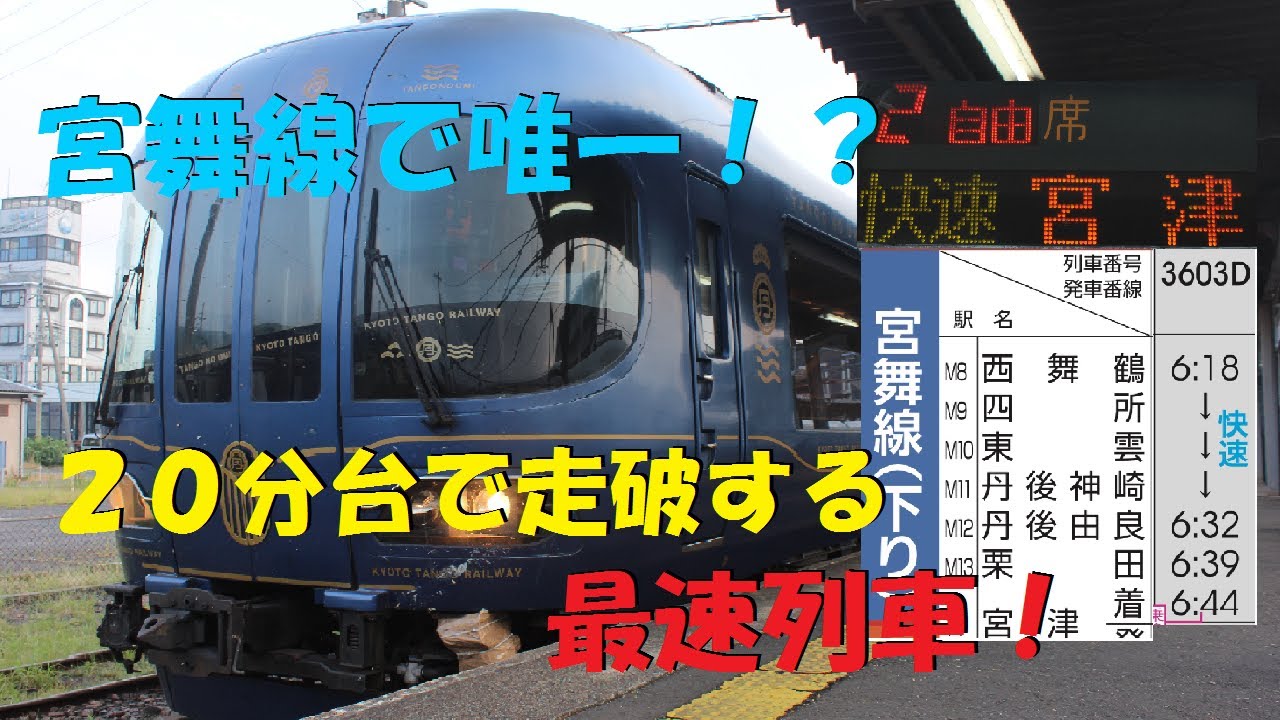 宮舞線唯一 丹後の海の快速列車に乗ってきた 京都丹後鉄道 Youtube