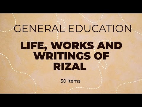 Video: Wat is rizal life werken en geschriften?