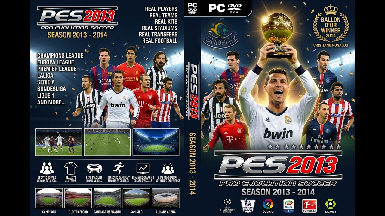 PES 2013 - Gudpley Patch Season 2012-13 (PC) V2 | DOWNLOAD - YouTube
