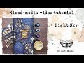 Night sky mixed media tutorial for finnabair