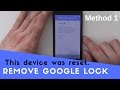 Tutorial remove  bypass google account lock android phone  method 1 crocfix
