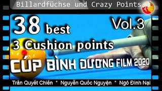38 best 3 cushion points at 🇻🇳 🇻🇳 🇻🇳 Cup Binh Duong Film 2020  Vol. 3