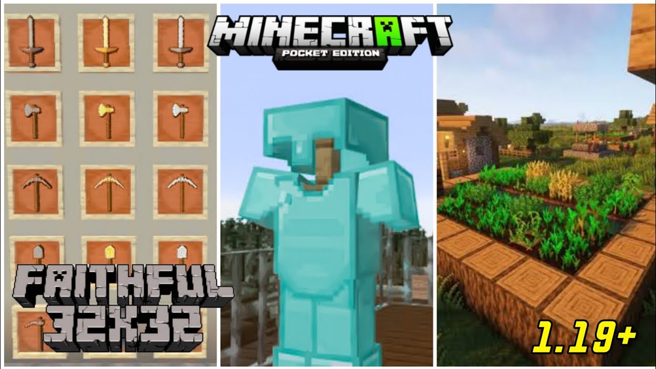 😍Faithful Texture Pack For Minecraft Pe | Faithful Texture Pack MCPE 1. ...