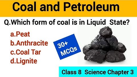 Coal and Petroleum class 8 | Science - Chapter 3| coal and petroleum mcq I Sciene MCQs