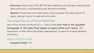 Understanding the Relationship Between dbf File Fields and Record Consistency