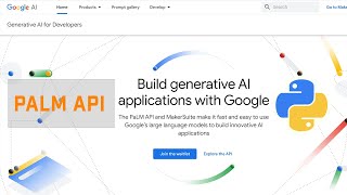 Getting Started With Google Generative AI PaLM API In Python (Step-By-Step Tutorial) screenshot 2