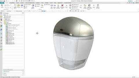 NX CAD Perfume Bottle Design - Part 2