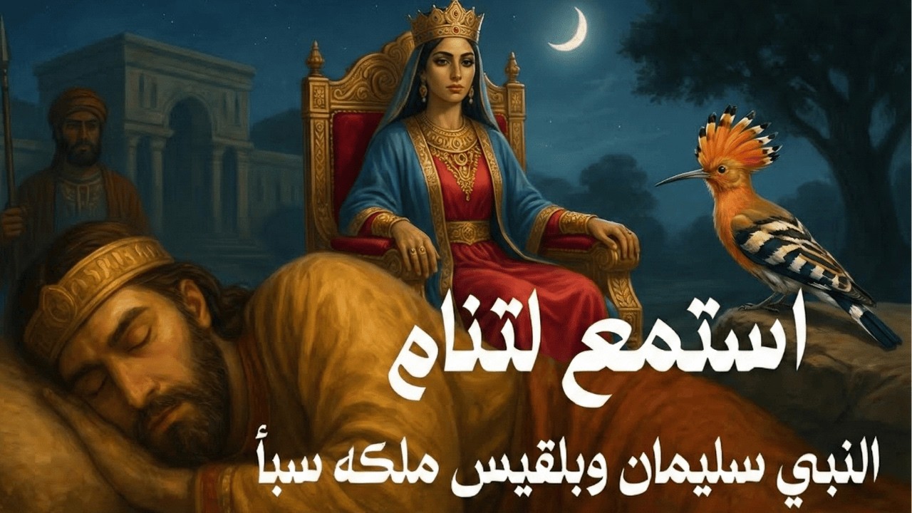 استمع لتنام.. معجزة نقل العرش التي حيّرت العالم! قصة النبي سليمان وبلقيس والجن (كاملة)