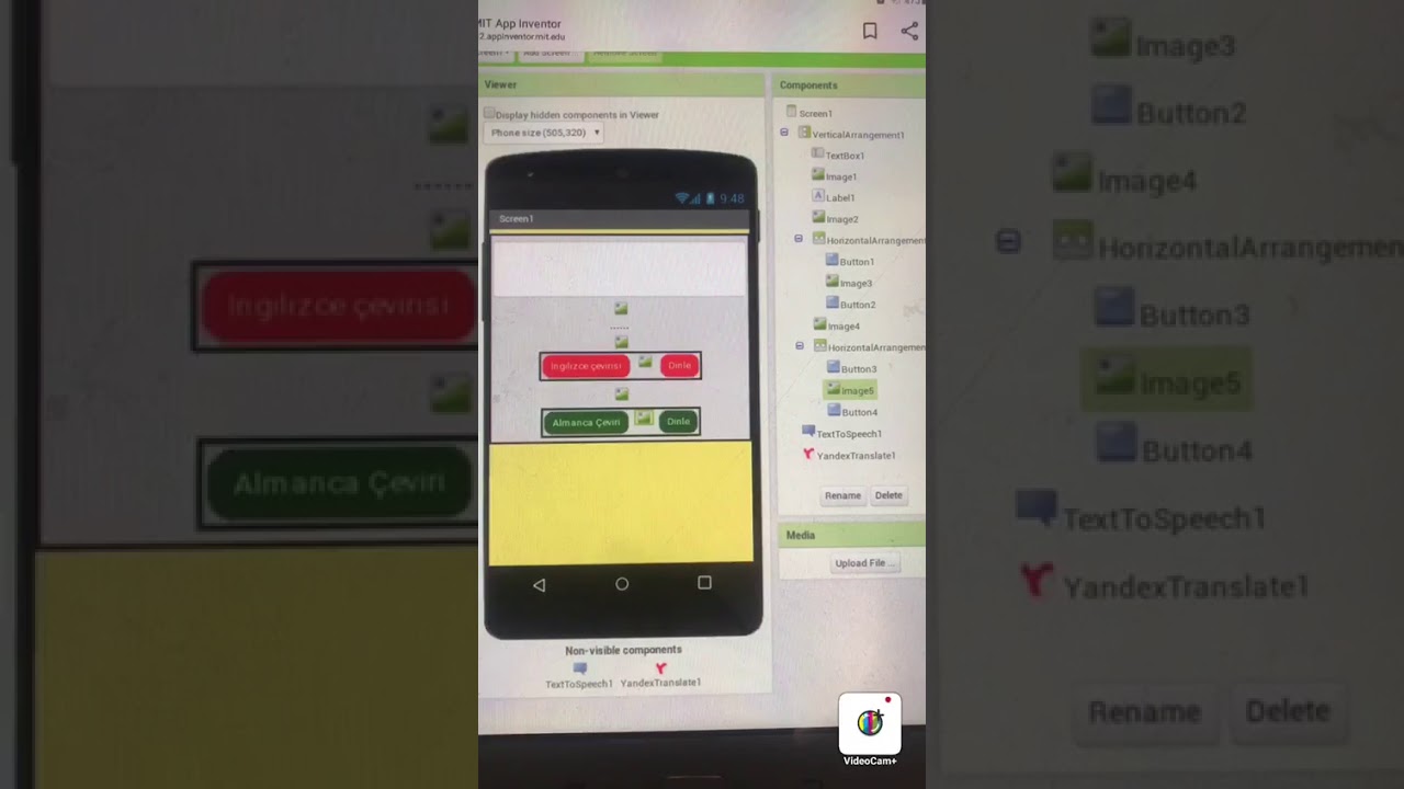 Dictionary implementation with app inventor