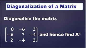 Matrices and Calculus| MA3151|Unit1|Matrices| Diagonalize the matrix| Easy method | Problem in Tamil