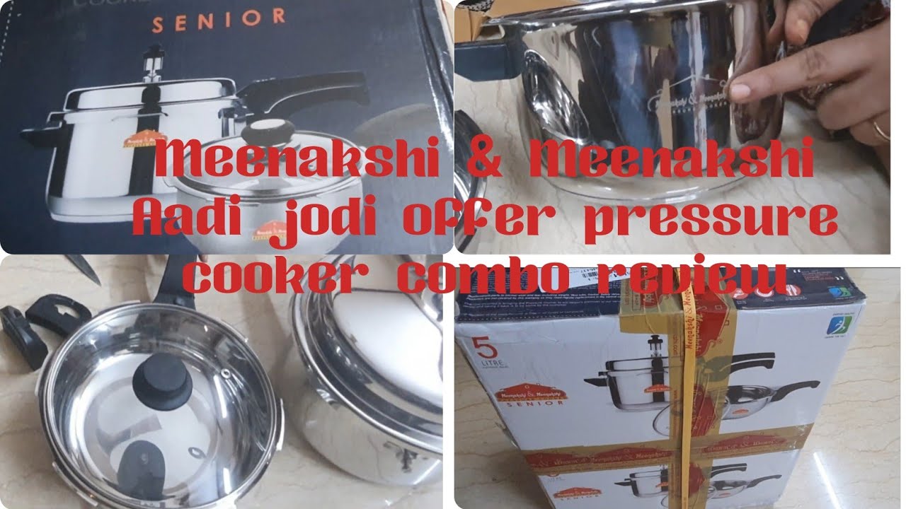 Meenakshi & Meenakshi Aadi jodi offer pressure cooker combo review