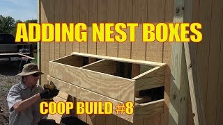 chicken coop box nest external
