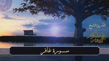 تلاوة خاشعة - سورة غافر - فضيلة الشيخ د. عبدالكريم الديوان