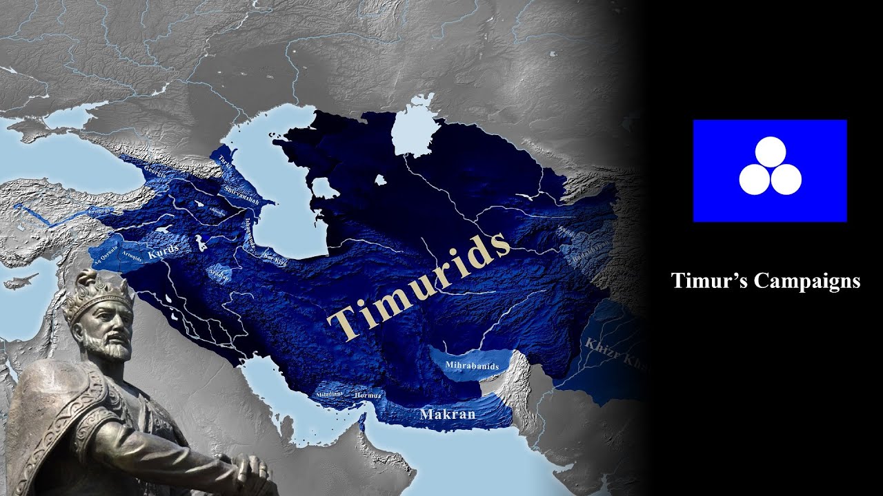 Походы Тимура (1370–1405) Каждый месяц [4K]