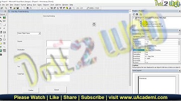 Create Airline Ticket Reservation in Visual Basic 6 | VB 6 | elearning | VB Program