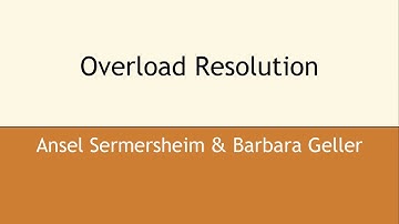 Overload Resolution