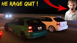 Gran Turismo 7 - Cocky Drag Racer gets a Reality Check! He Rage Quit! Roll Racing PS5 4K screenshot 5