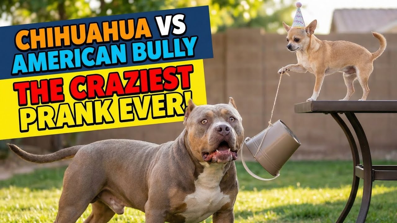 Boss Chihuahua vs American Bully Epic Dog Prank Compilation 🐾🔥