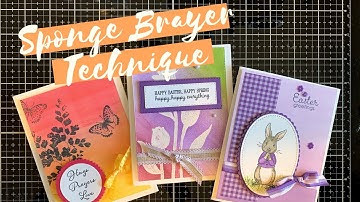 3 Sponge Brayer Techniques