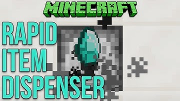 How to make a Rapid Item Dispenser in Minecraft!